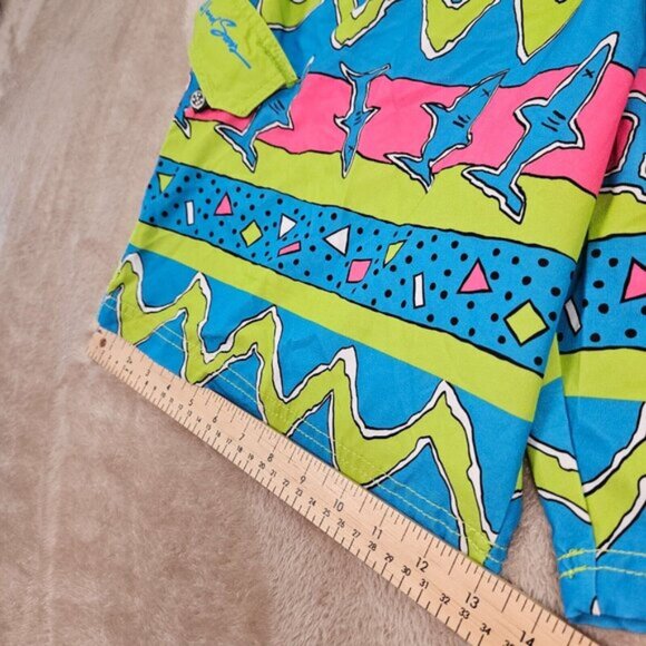 Maui and Sons Board Shorts Colorful Sharks Swim Trunks Surf Men's Size XL Beach - Picture 5 of 16